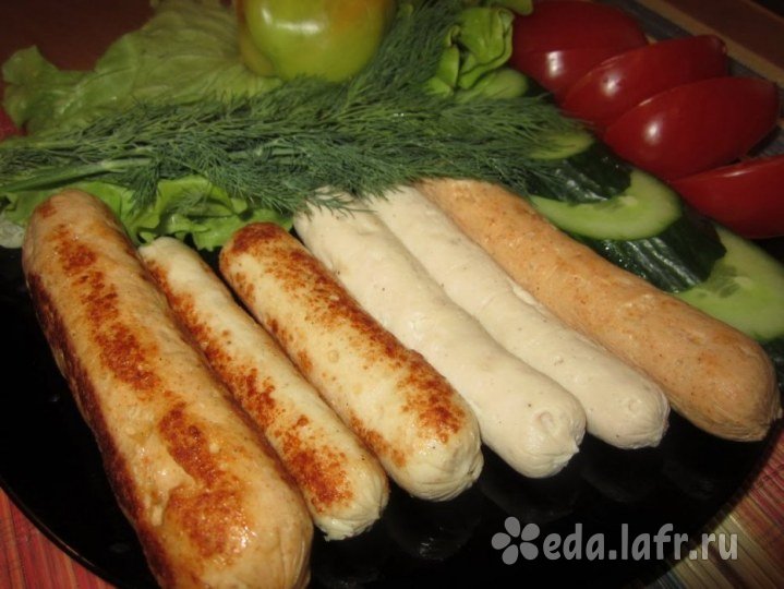 Домашние сосиски из курицы
