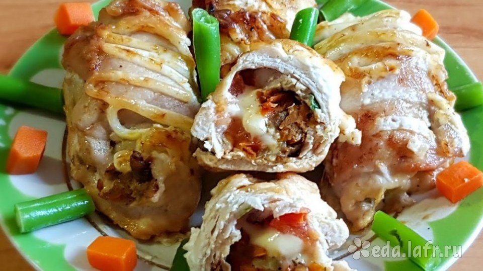 Фаршированный лук порей