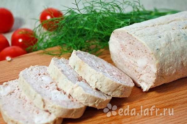 Диетическая домашняя куриная колбаса
