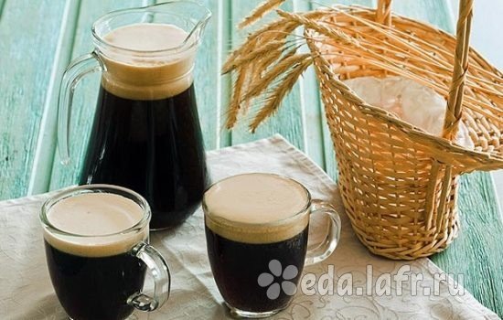 Красный квас с цикорием и мятой