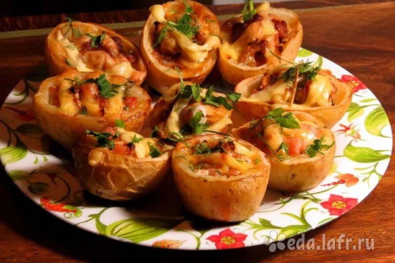 Фаршированная картошка в духовке