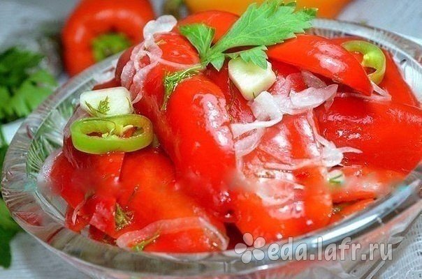 Перец маринованный за сутки