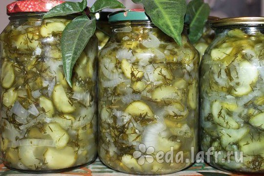 Салат из огурцов на зиму Зимний король